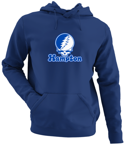 Hampton Stealie Premium Unisex Hoodie — Design: Hampton University — Navy