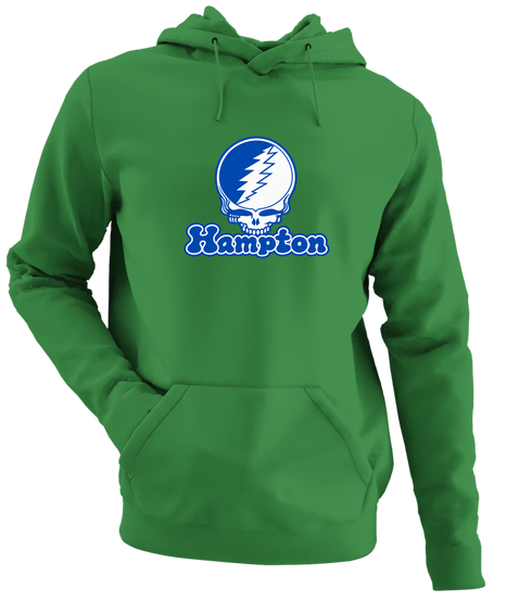 Hampton Stealie Premium Unisex Hoodie — Design: Hampton University — Irish Green