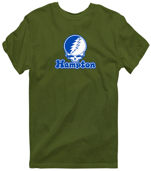 Hampton Stealie Premium Unisex T-Shirt — Design: Hampton University — Military Green
