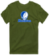 Hampton Stealie Premium Unisex T-Shirt — Design: Hampton University — Military Green