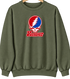 Hanover Stealie Premium Unisex Crewneck — Design: Hanover College — Military Green