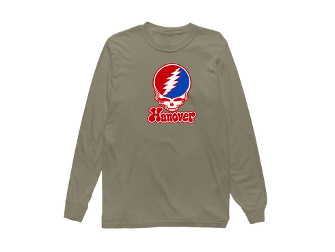 Hanover Stealie Premium Unisex Long-Sleeve — Design: Hanover College — Sandstone