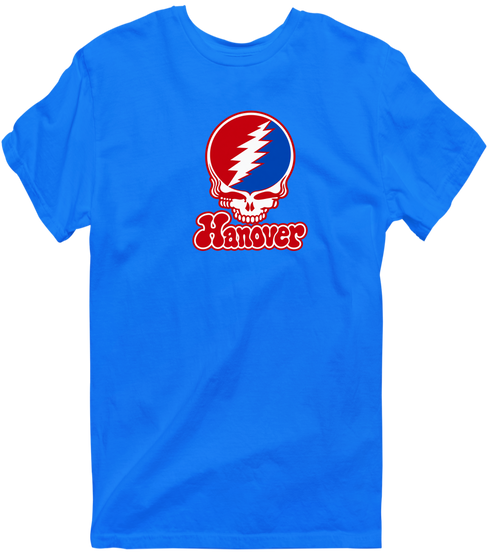 Hanover Stealie Premium Unisex T-Shirt — Design: Hanover College — Royal