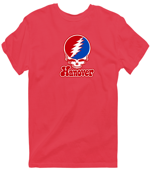 Hanover Stealie Premium Unisex T-Shirt — Design: Hanover College — Heather Red