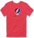 Hanover Stealie Premium Unisex T-Shirt — Design: Hanover College — Heather Red