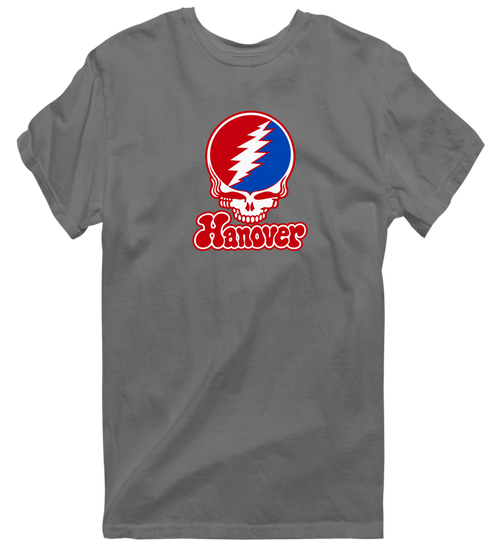 Hanover Stealie Premium Unisex T-Shirt — Design: Hanover College — Charcoal
