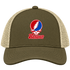 Hanover Stealie Premium Unisex Trucker Cap — Design: Hanover College — Moss/Khaki