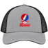 Hanover Stealie Premium Unisex Trucker Cap — Design: Hanover College — Heather Grey/Black