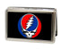Grateful Dead - Business Card Holder - LARGE - Steal Your Face FCG Black Full Color - StealieShop