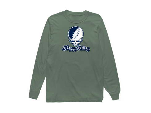 Happy Valley Stealie Premium Unisex Long-Sleeve — Design: Penn State University — Light Green