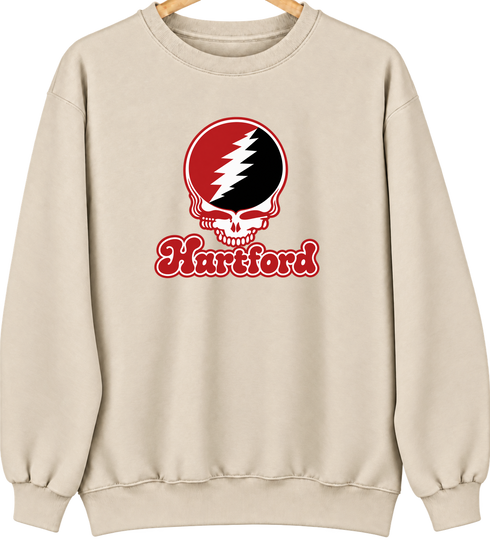 Hartford Stealie Premium Unisex Crewneck — Design: Hartford University of — Sand