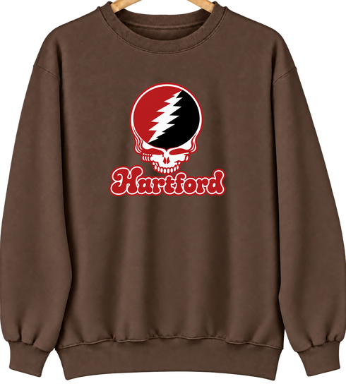 Hartford Stealie Premium Unisex Crewneck — Design: Hartford University of — Brown