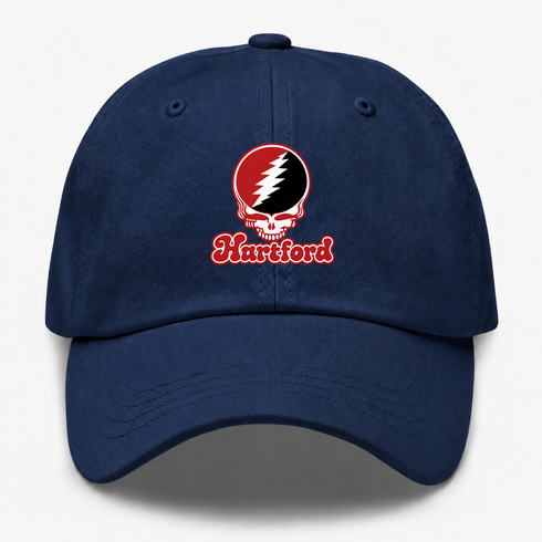 Hartford Stealie Premium Unisex Dad Hat — Design: Hartford University of — Navy