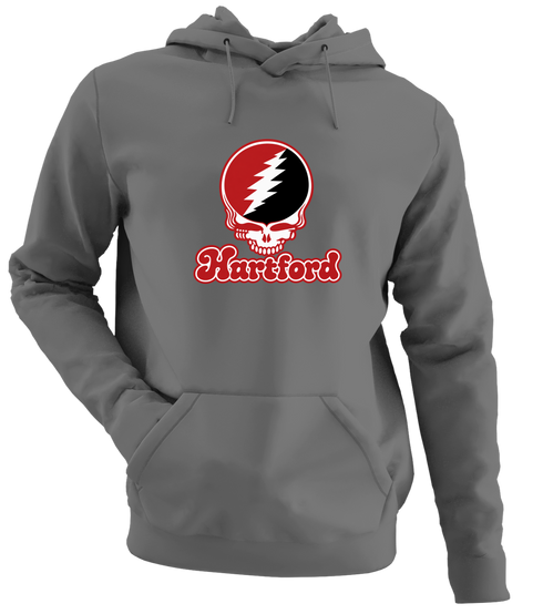 Hartford Stealie Premium Unisex Hoodie — Design: Hartford University of — Charcoal