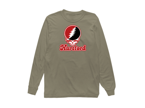 Hartford Stealie Premium Unisex Long-Sleeve — Design: Hartford University of — Sandstone