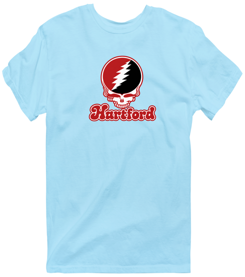 Hartford Stealie Premium Unisex T-Shirt — Design: Hartford University of — Light Blue