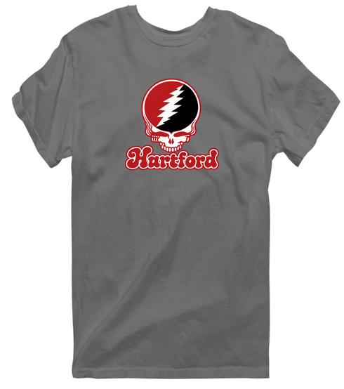 Hartford Stealie Premium Unisex T-Shirt — Design: Hartford University of — Charcoal