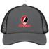 Hartford Stealie Premium Unisex Trucker Cap — Design: Hartford University of — Charcoal/Black