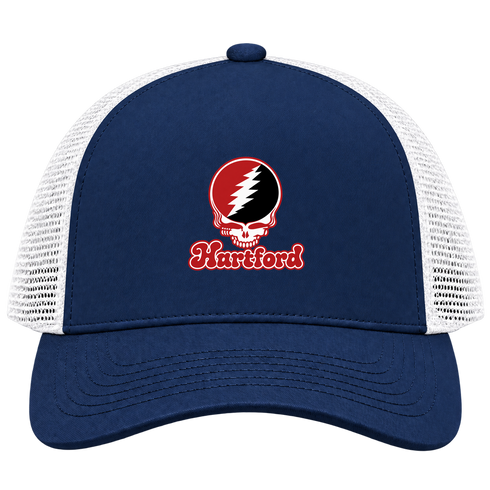 Hartford Stealie Premium Unisex Trucker Cap — Design: Hartford University of — Navy/White