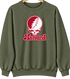 Harvard Stealie Premium Unisex Crewneck — Design: Harvard University — Military Green