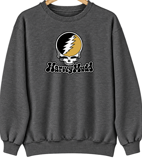 Harvey Mudd Stealie Premium Unisex Crewneck — Design: Harvey Mudd College — Dark Heather