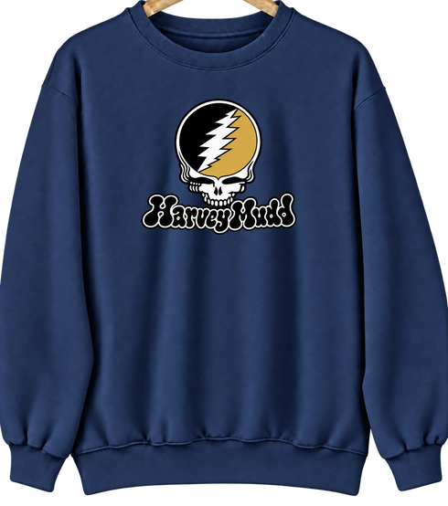 Harvey Mudd Stealie Premium Unisex Crewneck — Design: Harvey Mudd College — Navy