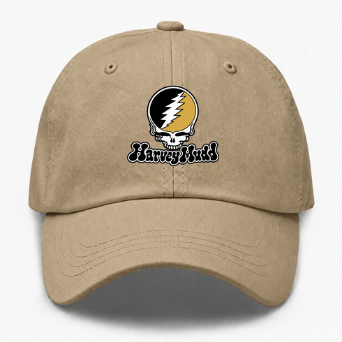 Harvey Mudd Stealie Premium Unisex Dad Hat — Design: Harvey Mudd College — Khaki