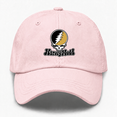 Harvey Mudd Stealie Premium Unisex Dad Hat — Design: Harvey Mudd College — Pink