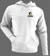 Harvey Mudd Stealie Premium Unisex Hoodie — Design: Harvey Mudd College — White/Grey