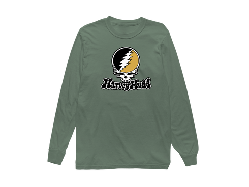 Harvey Mudd Stealie Premium Unisex Long-Sleeve — Design: Harvey Mudd College — Light Green