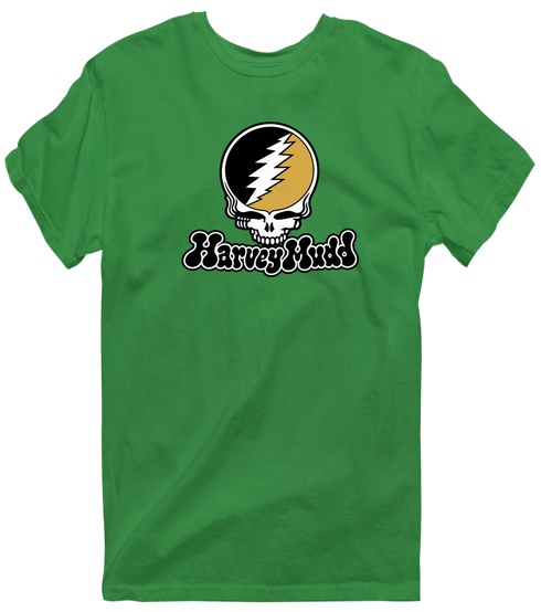 Harvey Mudd Stealie Premium Unisex T-Shirt — Design: Harvey Mudd College — Irish Green