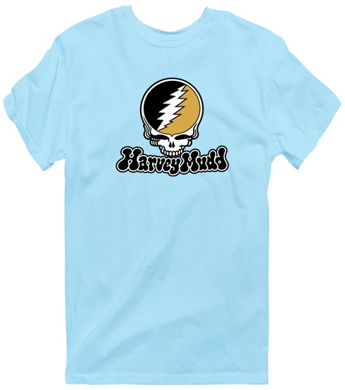 Harvey Mudd Stealie Premium Unisex T-Shirt — Design: Harvey Mudd College — Light Blue