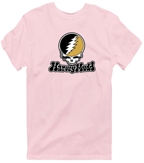Harvey Mudd Stealie Premium Unisex T-Shirt — Design: Harvey Mudd College — Light Pink