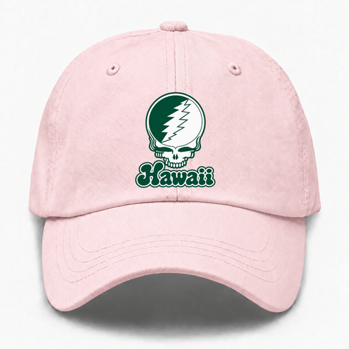 Hawaii Stealie Premium Unisex Dad Hat — Design: Hawaii University of — Pink