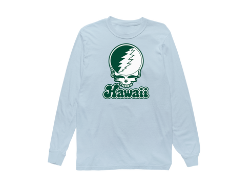 Hawaii Stealie Premium Unisex Long-Sleeve — Design: Hawaii University of — Chambray