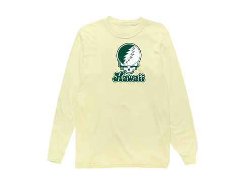 Hawaii Stealie Premium Unisex Long-Sleeve — Design: Hawaii University of — Butter