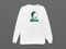 Hawaii Stealie Premium Unisex Long-Sleeve — Design: Hawaii University of — White