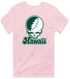 Hawaii Stealie Premium Unisex T-Shirt — Design: Hawaii University of — Light Pink