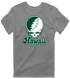Hawaii Stealie Premium Unisex T-Shirt — Design: Hawaii University of — Dark Heather