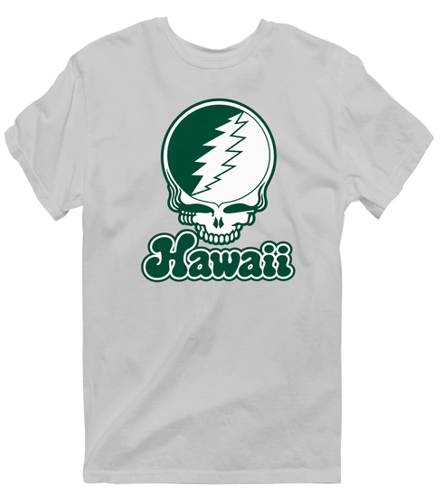 Hawaii Stealie Premium Unisex T-Shirt — Design: Hawaii University of — Sport Grey