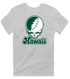 Hawaii Stealie Premium Unisex T-Shirt — Design: Hawaii University of — Sport Grey