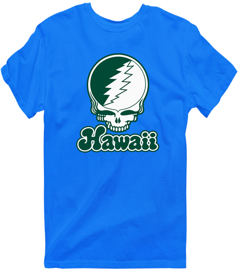 Hawaii Stealie Premium Unisex T-Shirt — Design: Hawaii University of — Royal