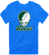 Hawaii Stealie Premium Unisex T-Shirt — Design: Hawaii University of — Royal