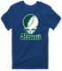 Hawaii Stealie Premium Unisex T-Shirt — Design: Hawaii University of — Navy
