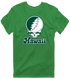 Hawaii Stealie Premium Unisex T-Shirt — Design: Hawaii University of — Irish Green