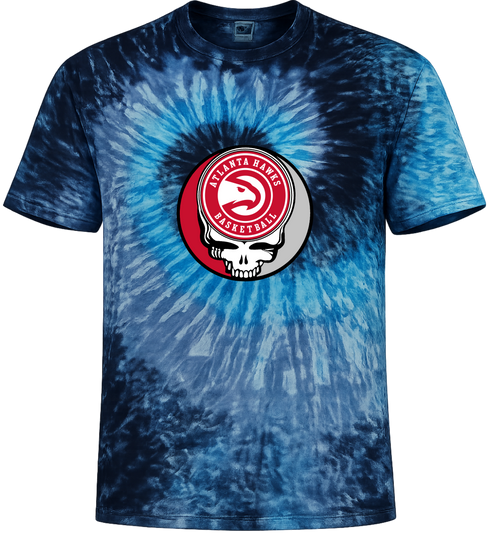 Atlanta Hawks Stealie Tie-Dye T-Shirt
