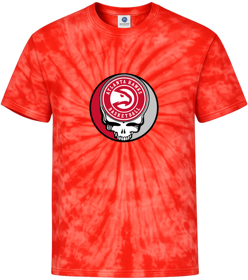 Atlanta Hawks Stealie Tie-Dye T-Shirt