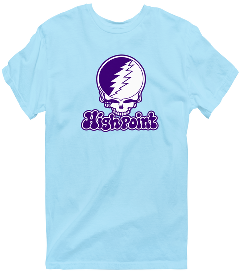 High Point Stealie Premium Unisex T-Shirt — Design: High Point University — Light Blue