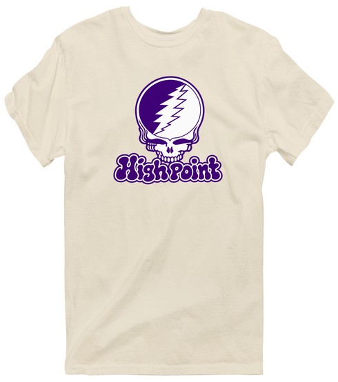 High Point Stealie Premium Unisex T-Shirt — Design: High Point University — Sand