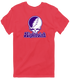 High Point Stealie Premium Unisex T-Shirt — Design: High Point University — Heather Red